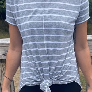 Striped grey summer tshirt